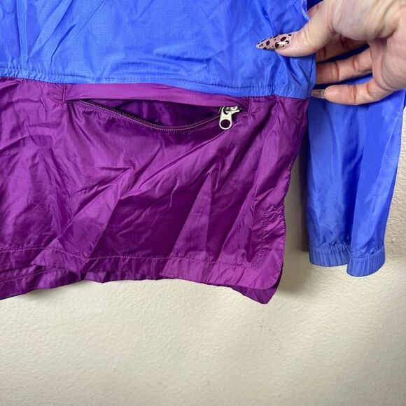 Vintage L.L. Bean 90's women's quarter zip LIGHTWEIGHT windbreaker sz large - Picture 3 of 7